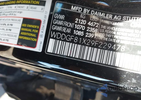 2009 Mercedes-Benz C 300 Luxury 4Matic/Sport 4Matic from USA, damaged, VIN WDDGF81X29F229478